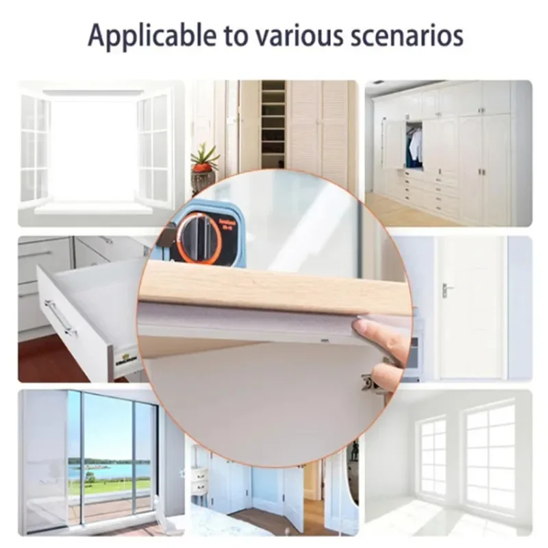 2/4M Self-adhesive Door Window Sealing Strip Soundproof acoustic foam mousse acoustique burlete puerta casa Weather Stripping