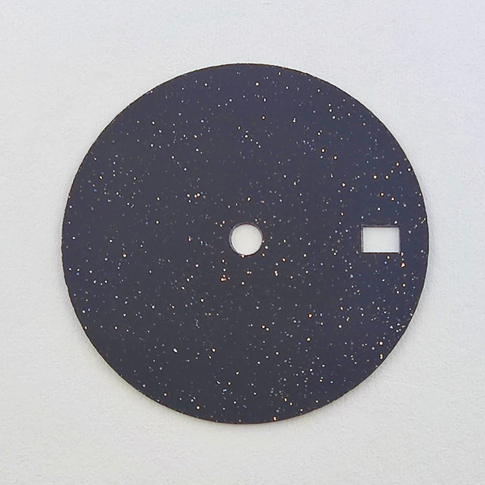 28.5mm Starry Sky Dial with Customizable Logo in Blue/Black Malachite Stone Finish