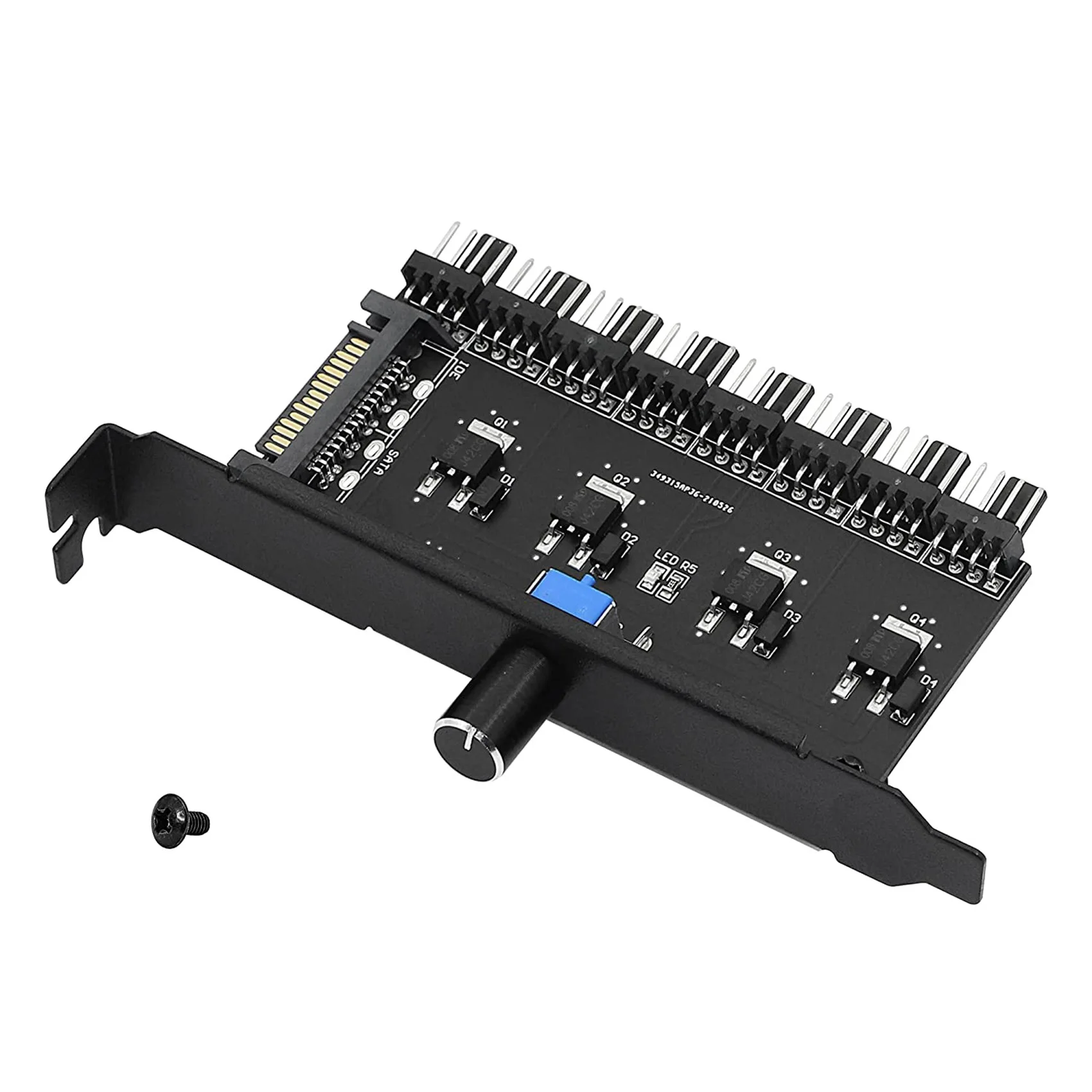 PC 선풍기 허브 냉각 선풍기 속도 컨트롤러, CPU 케이스 HDD VGA PWM 선풍기 PCI 브래킷 전원, 12V 선풍기 (SATA), 8 채널
