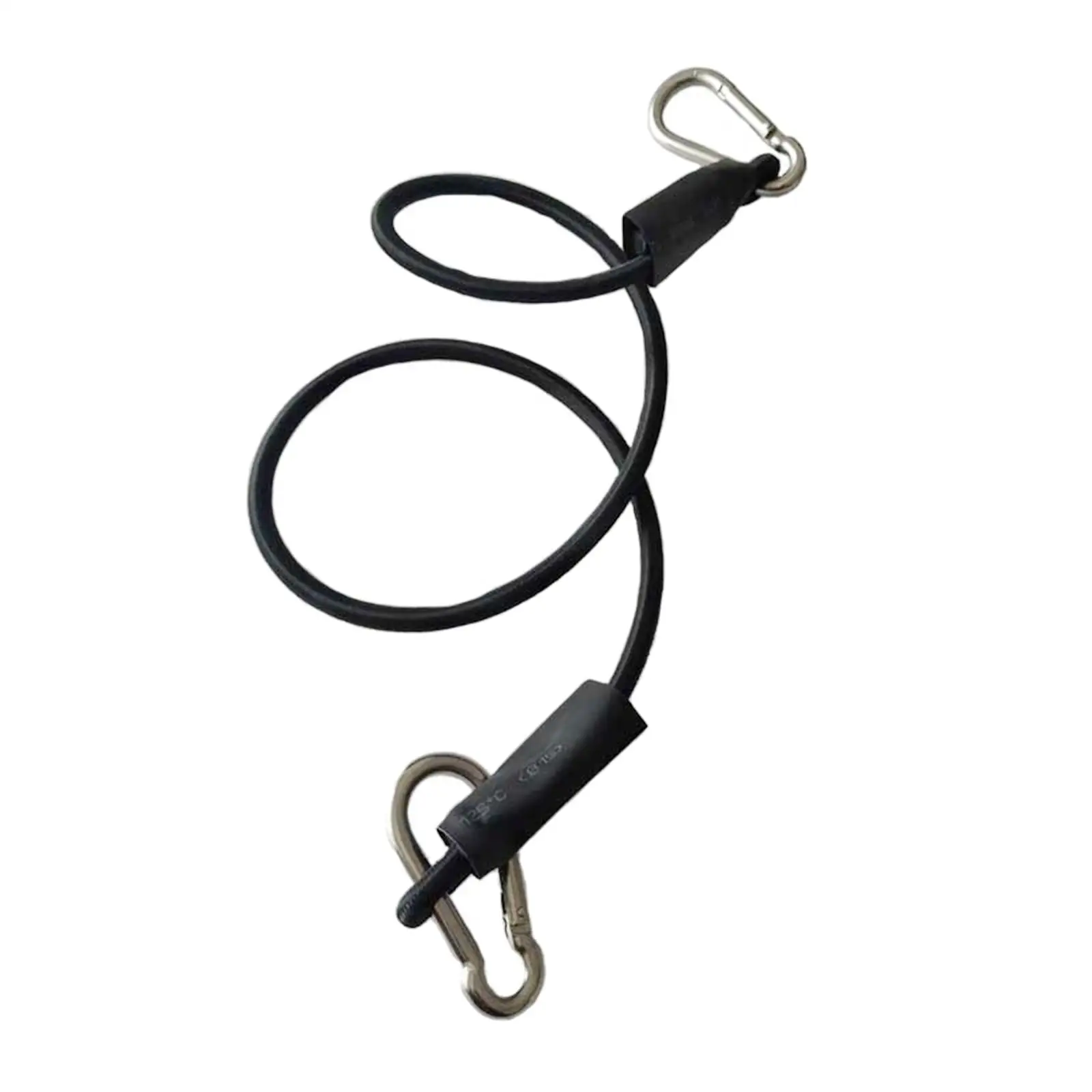 

Bungee Cord with Hook Strap Short Black 6mm Thick Cord Elastic Tie Down Straps 16 inch for Outdoor Tent Cargo Luggage Rack