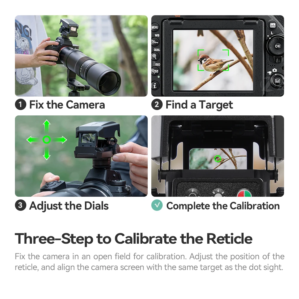 Camera Viewfinder Accessories TTArtisan Dot sight For Telephoto Wildlife Sports Photography For Sony Fuji Canon Lumix Nikon D610 D750 D810 D850 Z6 Z7 camera