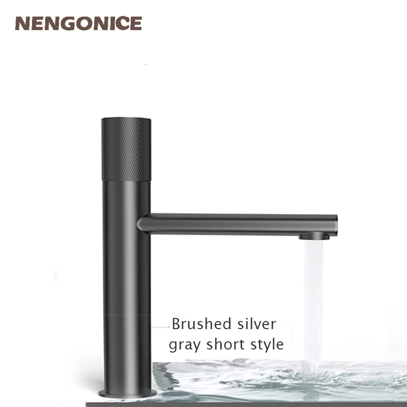 Bathroom Basin Faucet Mixer Washbasin Shower Room Counter Basin Ceramic Toiletries Smart Bath wc Tapple Hot & Cold Matt Black bathroom basin faucet