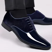 Men's formal wear new business leather shoes Men Casual Lace Up Formal Shoes Office Work Shoe for Male fashion Wedding Oxfords