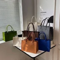 Vente en gros / lots de 100 pièces, sac fourre-tout en feutre à logo personnalisé, grande capacité, sac à main portable, sac de rangement réutilisable, sac cadeau 6