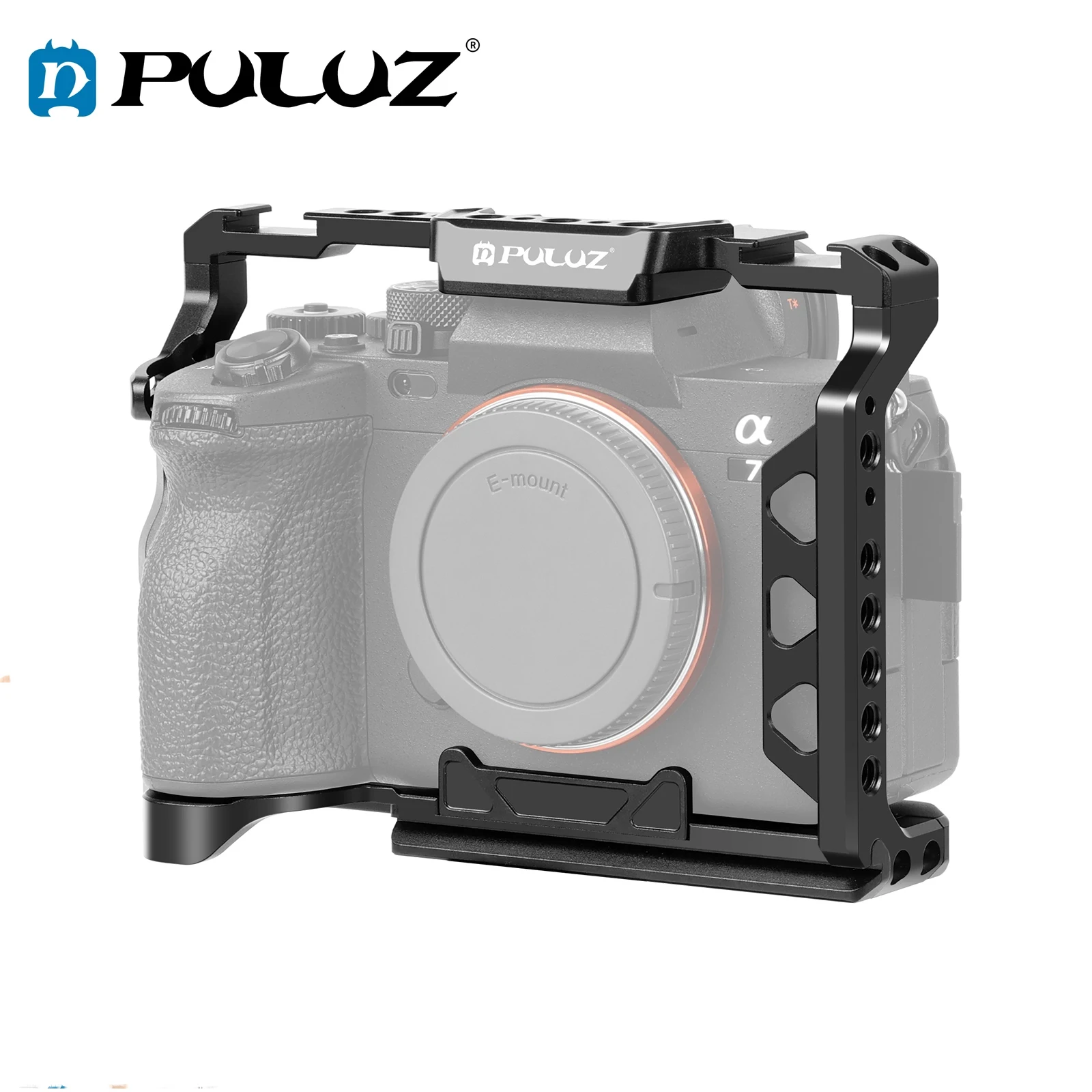 

PULUZ металлическая камера клетка стабилизатор для Sony A7 IV / ILCE-7M4 / A7M4 / A7M3 / A7R3 / A7R III