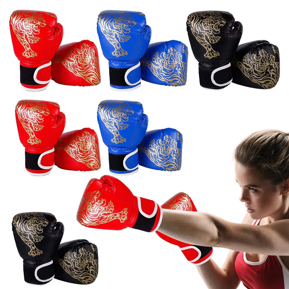 Boxing Gloves Breathable PU Leather For Training Sandbag