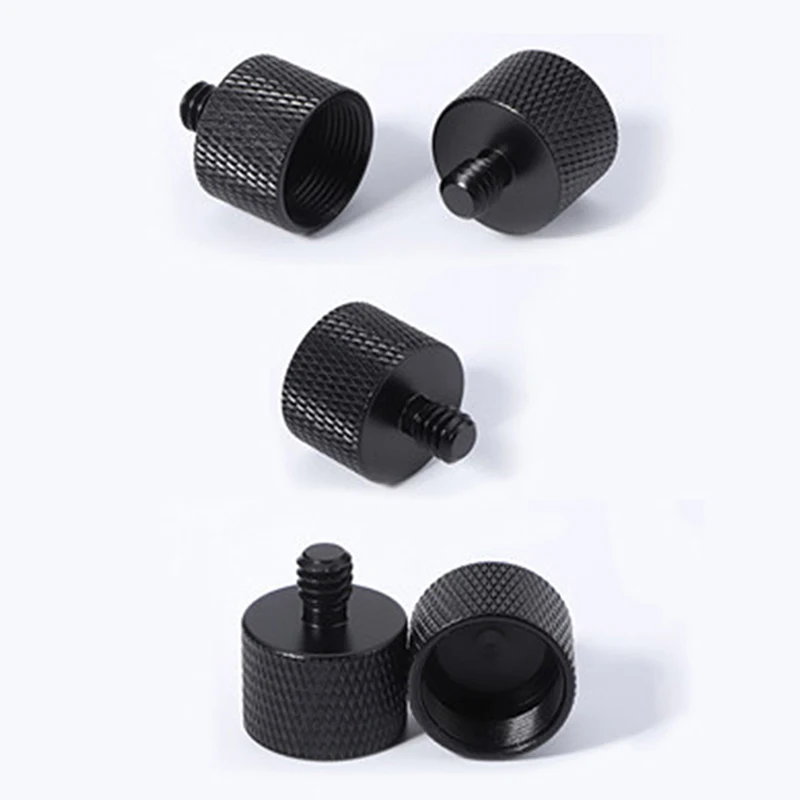 Metal Microphone Stand Adapters 5/8 To 1/4 Mic Conversion Screw Tripod Flash Bracket Photography Accessories