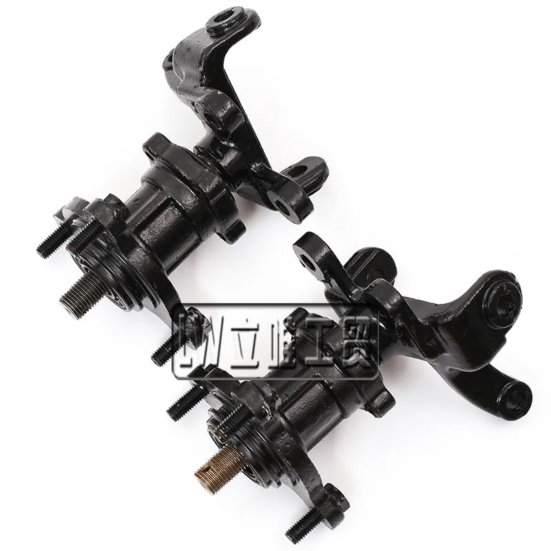 1SET 3 Stud Steering Strut Knuckle Spindles with Brake Disc Wheel Hub Fit for 49cc 110cc Electric ATV UTV Golf Buggy Bike Parts