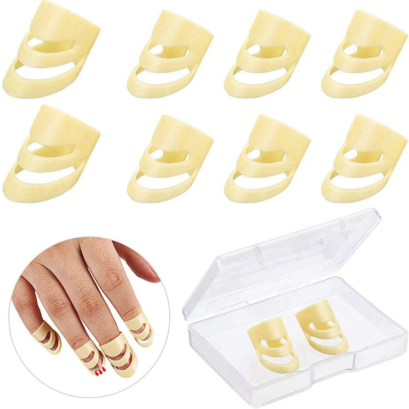 ABME 16Pcs Guitar Picks Adjustable Finger Picks Thumb Medium And Large Plastic For Guitar Bass Banjo Ukulele