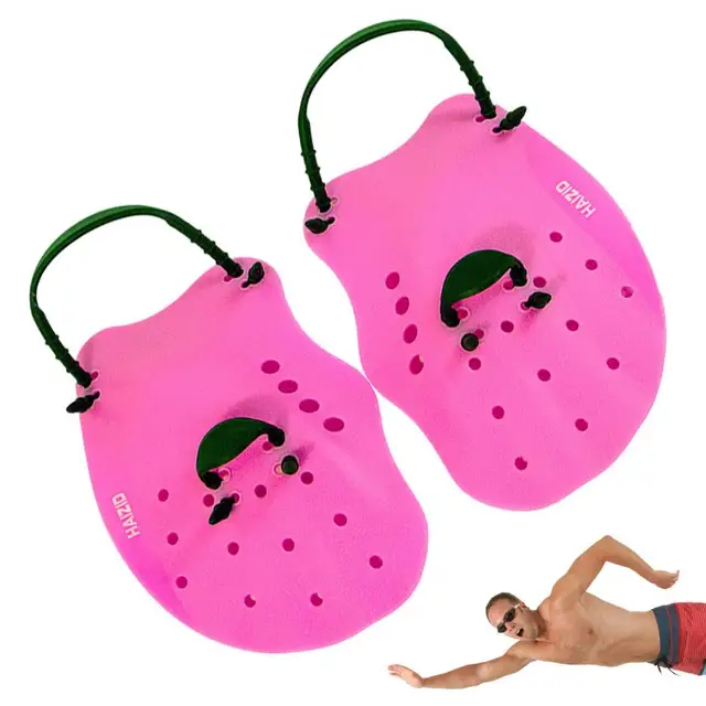 Vibbang Pagaie Mano Silicone Per Nuoto - Allenamento Forza Con Cinghie Regolabili - Foto 6