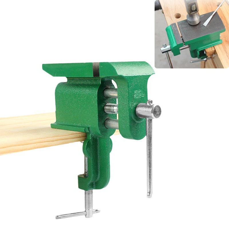 Bench Vise With Anvil Small Household Table Vise Flat Knocking
