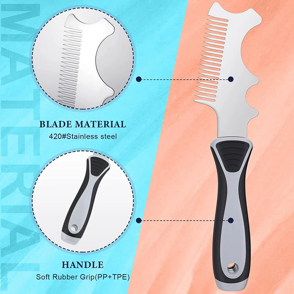 Paint Brush Cleaner 4 in 1 Paint Brush Comb, Brush Roller Cleaner Tool Painters Comb for Sufficient Cleaning and Maintaining