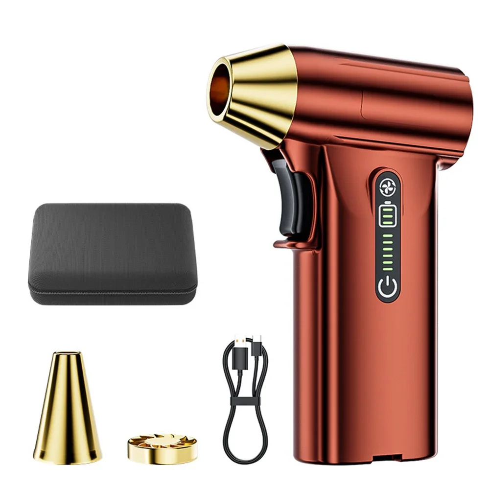 130000RPM Car Air Blower Electric Air Duster Turbo Blower Strong Turbofan Brushless Motor USB Rechargeable Car Cleaning