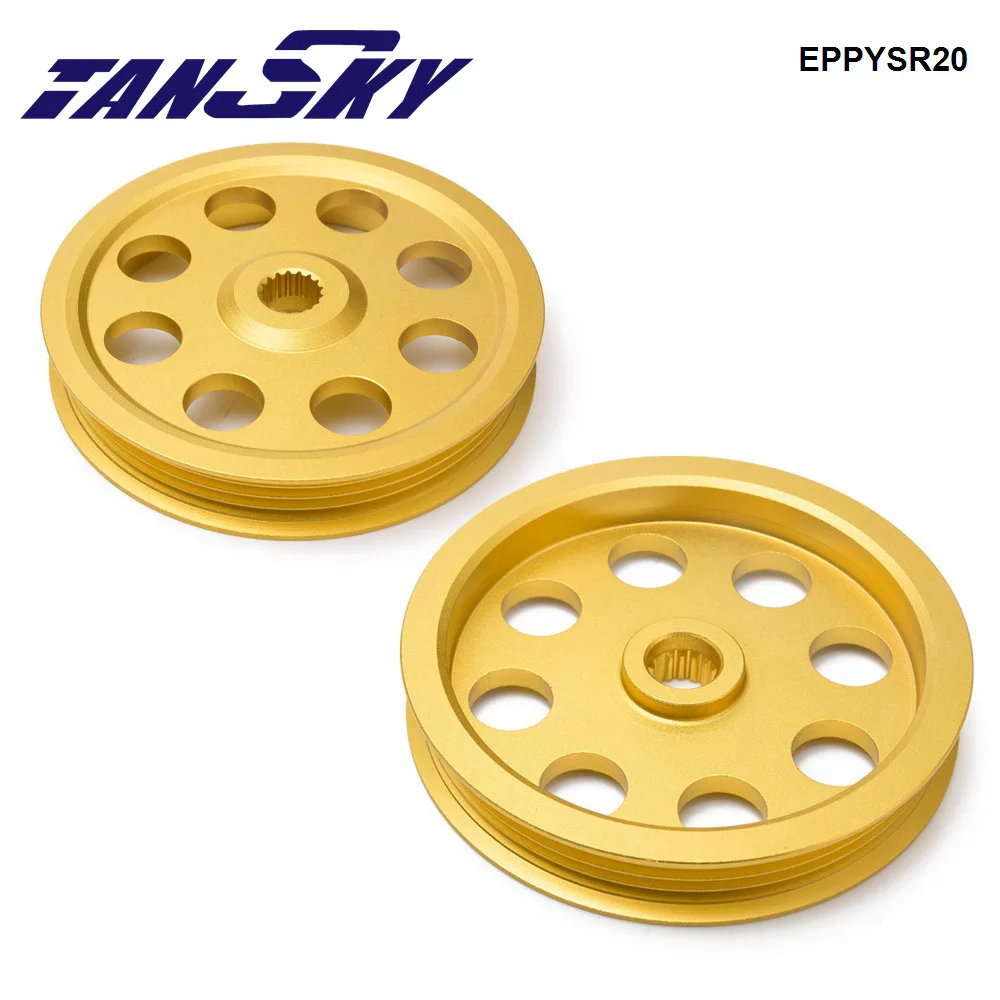 TANSKY Light Weight Pulley Set Performance Water Pump Alternator For Nissan SILVIA S14 S15 SR20 EPPYSR20