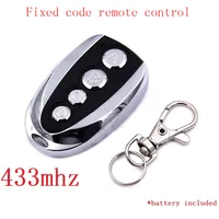 Nice Universal Garage Door Remote Control 433MHz Opener Cloning 4 Key Auto Car Fixed Code Gate 433 Remote Control Duplicator 1
