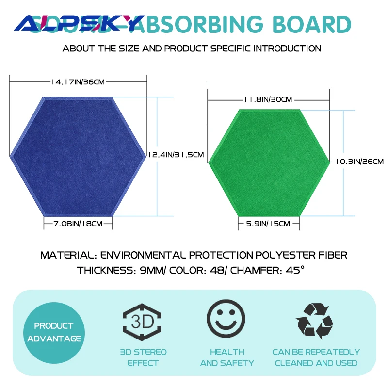 Acoustic Wall Panels 12 Pcs for Kids Rooms Nursery Office