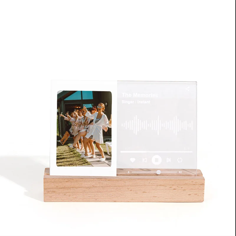 Fuji Instant Photography 3-Inch 3-In-1 Light Set Photo Frame Mini Photo Transparent Luminous Frame