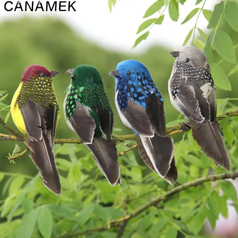 Fake Craft Birds Artificial Foam Feathers Mini Bird Decoration Mariage Table Birthday Party Decorations Kids Wedding 1pc feather bird figurines miniature ornament miniature figurines ornament crafts