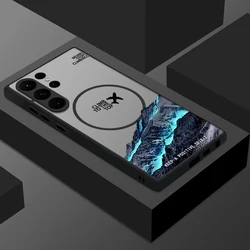 Creative Airplane Print Magnetic Matte Phone Case - Vibrant Design with Magsafe Compatibility - Galaxy S23 Ultra (A802 Black)