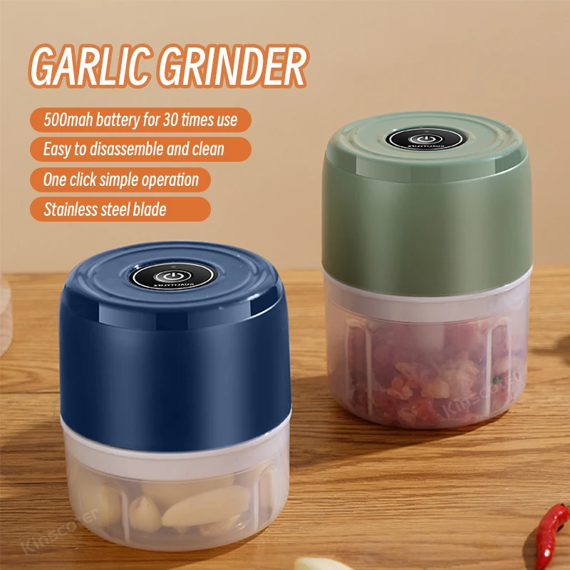 Portable Electric Garlic Masher Crusher, 250ml Garlic Chopper, USB Food Processor Kitchen Kitchen Gadgets