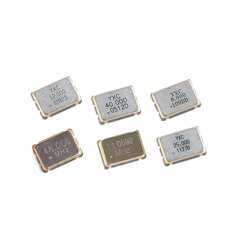 

5 шт. 5*7 мм 7050 4-контактный SMD 8M10M12 16M 20 24 25M27M 32 40 48 50 МГц активный кварцевый генератор