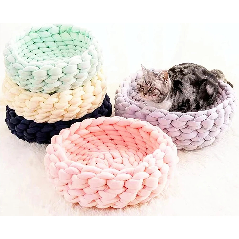 100g Coarse Yarn Thick Super Bulky Chunky Yarn Knitting Roving Spinning Yarn for DIY Blankets Rugs Pillow Making 4