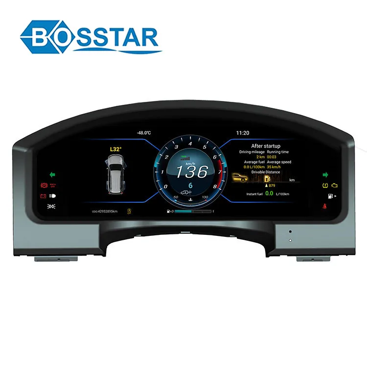 

android system car digital speedometer instrument cluster for toyota Land cruiser car dashboard lcd display