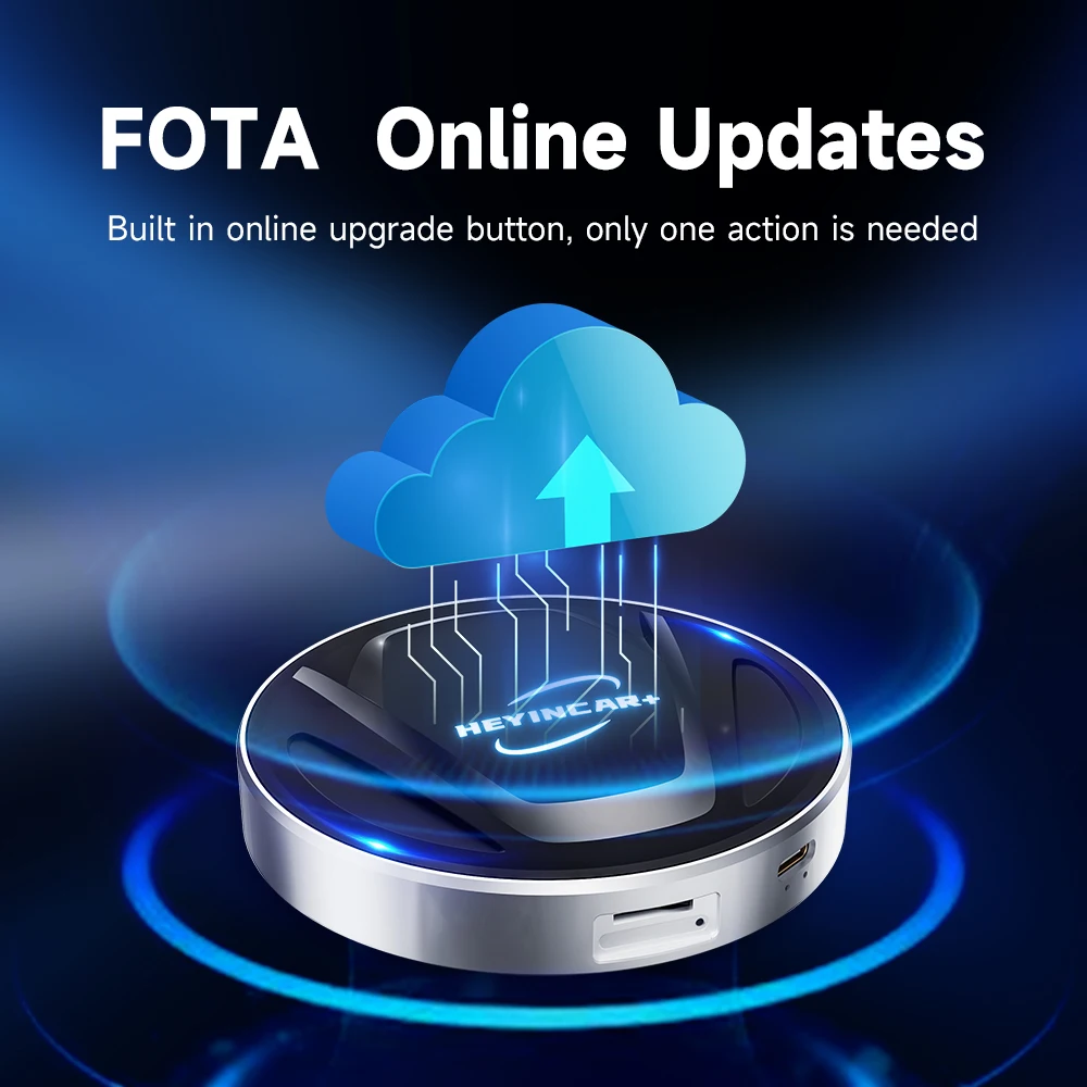 Heyincar-ワイヤレスカープレイアダプター,自動アップグレード,Android