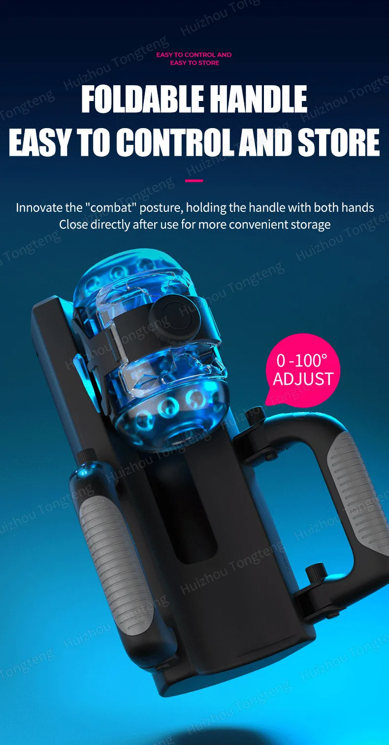 HeartCaptor Electric Male Masturbator Cup Automatic Telescopic Thrusting Handsfree Adult Toy - Details 16