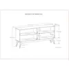 Solid Hardwood 30x64 Mid Century Modern Low Bookcase with 4 Open Shelves Anti-Tip Hardware Functional Storage Unit Living Room 6