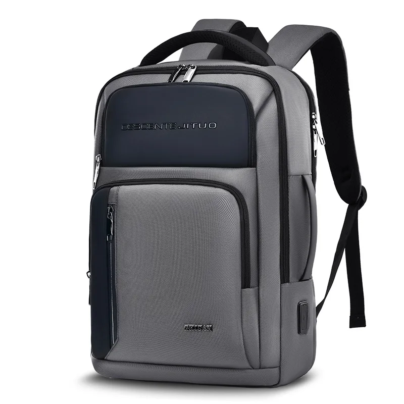 

2024-Fashion Luxury Men's Backpack USB Multifunctional Laptop Bag Pack Travel Rucksack Handbag College Student Bookbag Mochilas