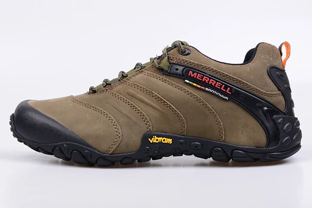 Merrell GORE-TEX-zapatos de senderismo de cuero genuino para hombre,  zapatillas originales para acampar al aire libre, montañero, café,  escalada, 39-46 - AliExpress