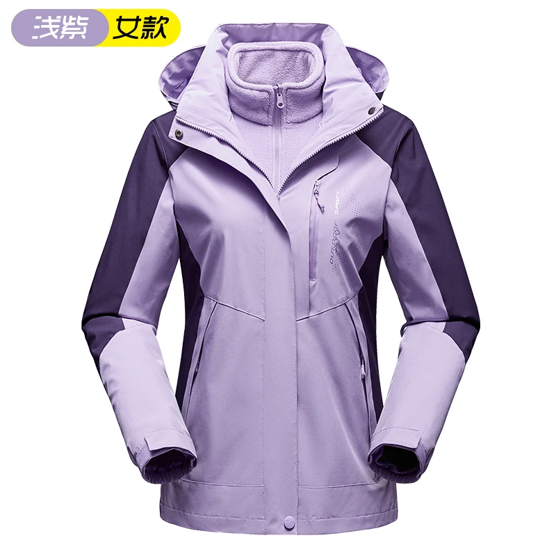 Thermal winter ski suit windproof waterproof fleece jacket for women snowboard overalls