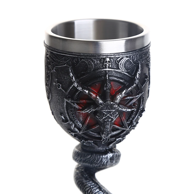 Фото Бокал для вина Baphomet из нержавеющей стали, 200 мл №4