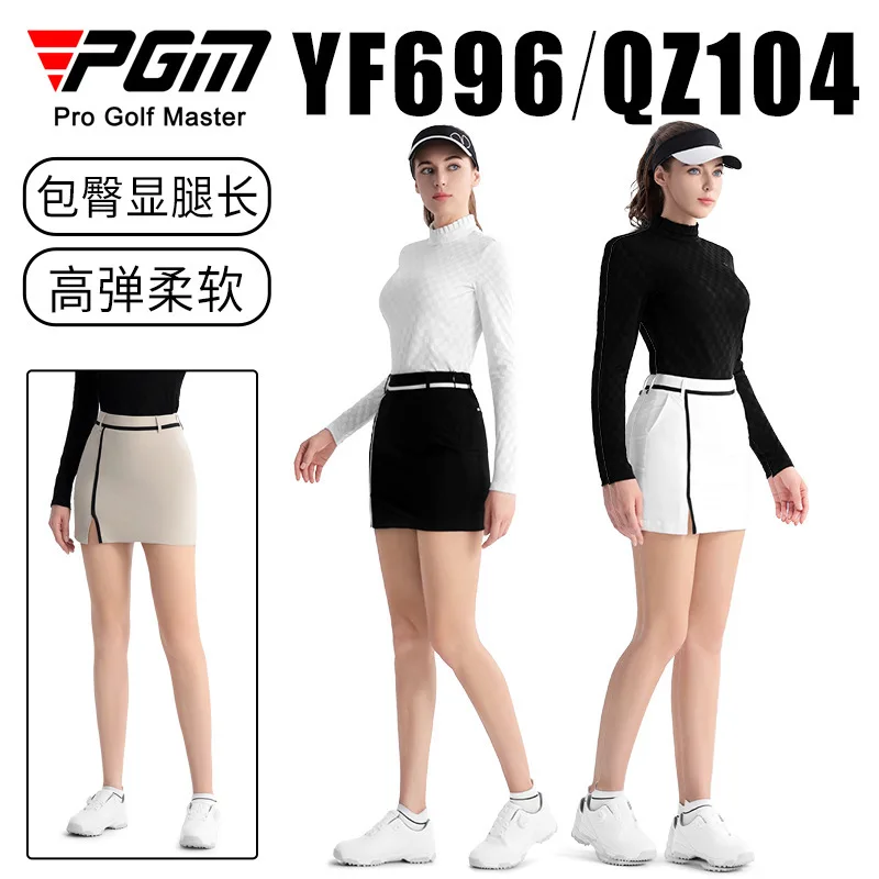 PGM golf clothing women's skirt top hip-wrapped short skirt sports suit long-sleeved T-shirt golf clothing none