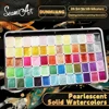 SeamiArt 20 24 36 48 60 Colors Pearlescent Solid Watercolor Set For Drawing Painting Writing Nail Art Creation Art Supplies 1