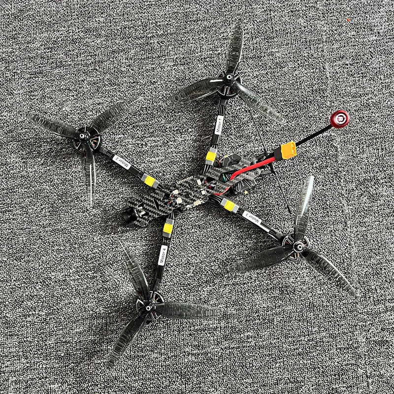 젬팬 51466 프로펠러 BAYCK 915 리시버 부품, 마크 5 인치 프레임 키트, F405 FC 60A 4in 1 ESC FPV R2807 1300KV 3-6S 브러시리스 모터