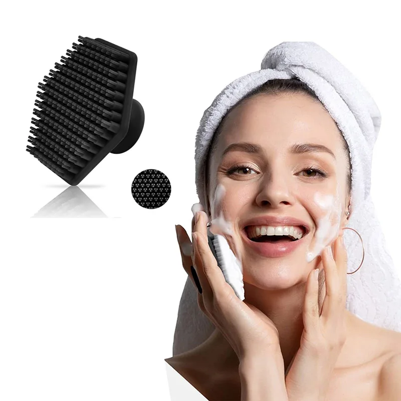MenWomeFacialCleaningBrushScrubberSiliconeMiniatureFaceDeep