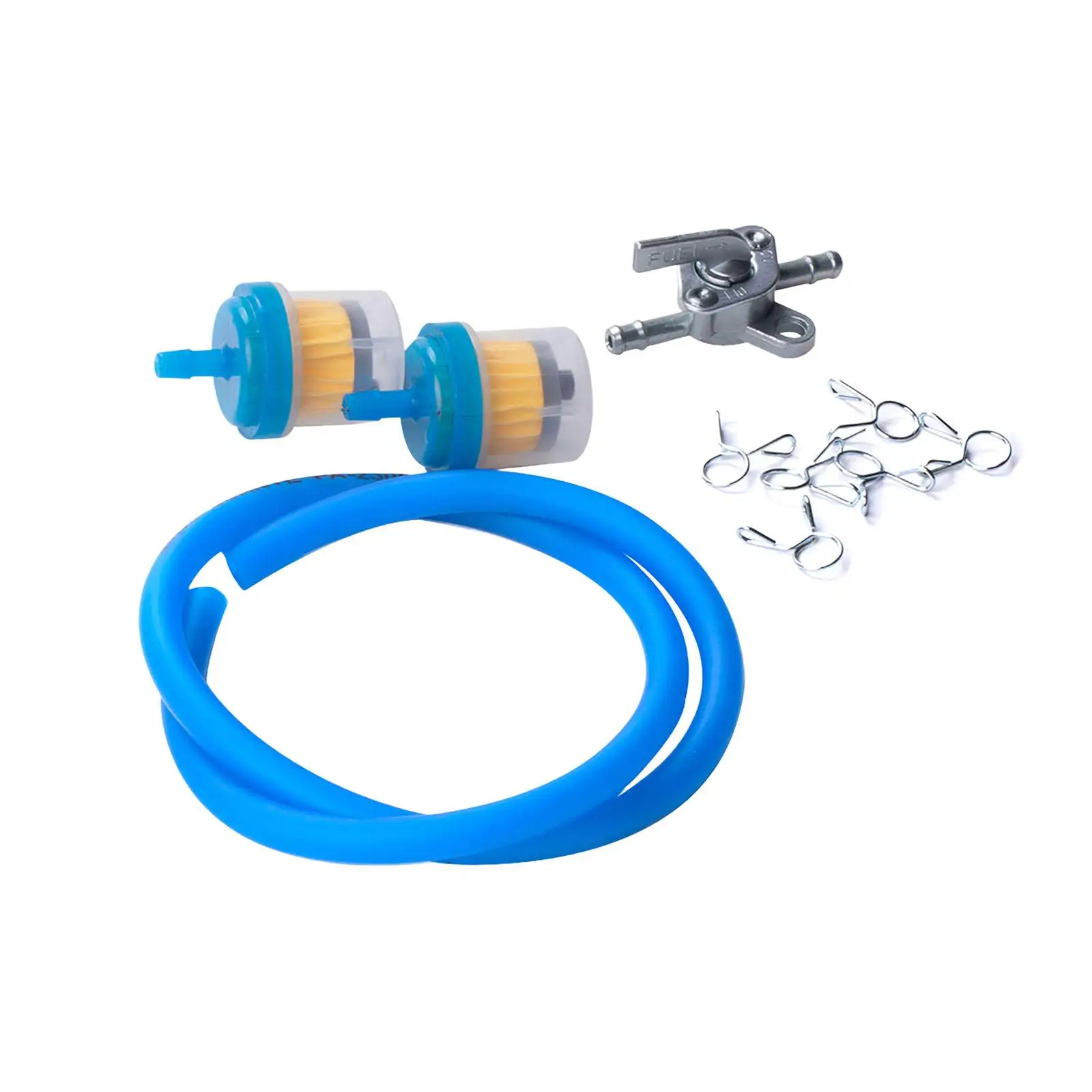 Motorcycle Gas Oil Filter Hose Tube Line Easy to Install Gas Fuel Switch for Gy6 50cc 110cc 125cc 150cc 250cc 139qmb 157qmj