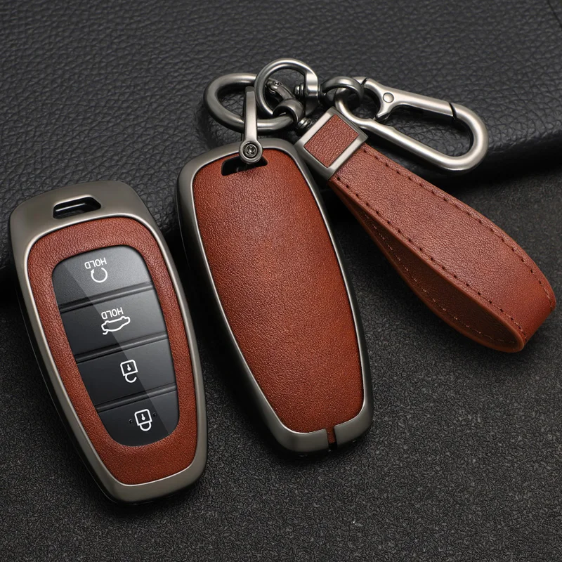 Car-Key-Case-Cover-for-Hyundai-Tucson-2021-Solaris-Sonata-Hybrid-NEXO ...