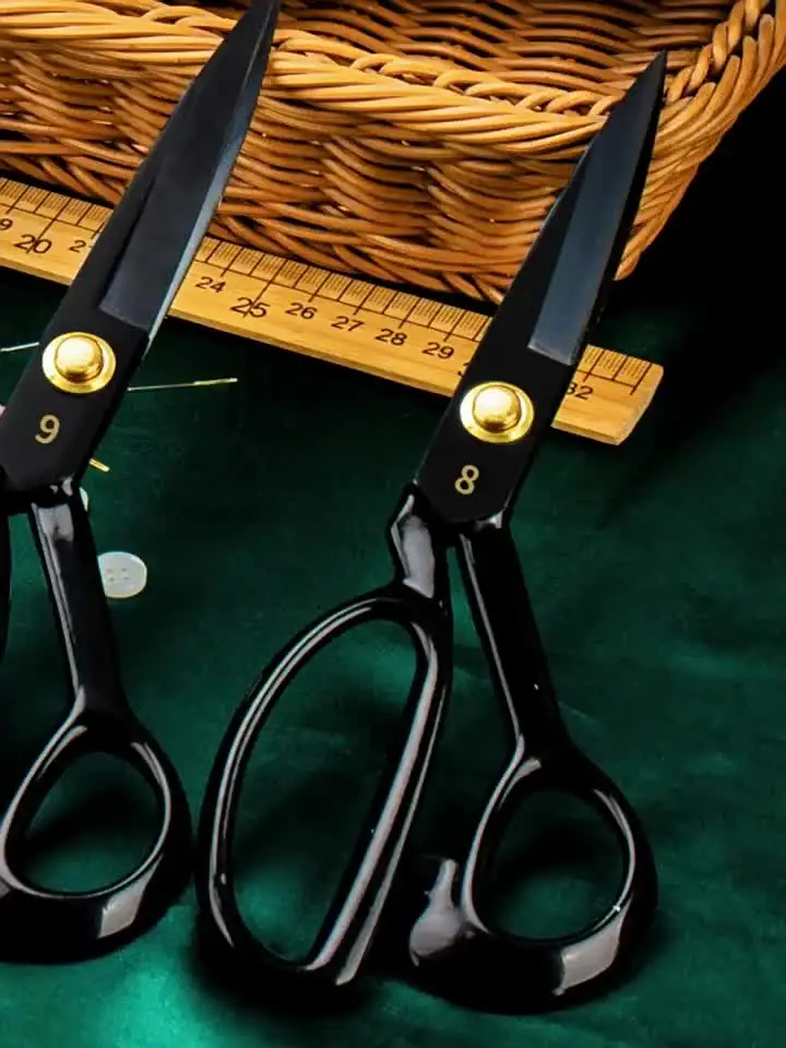 8 Inch Purple Sewing Scissors - Heavy Duty Stainless Steel Fabric Shears Tailor Scissors