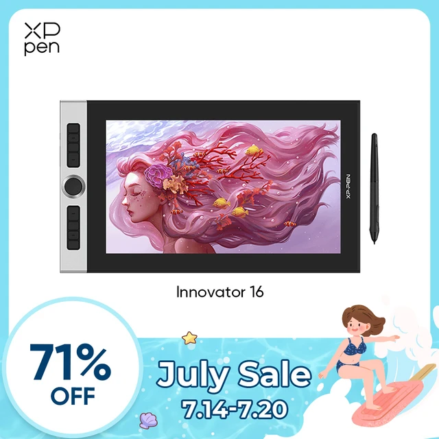 XPPen Innovator 16 Graphics Tablet 15.6 inch Pen Display Drawing 