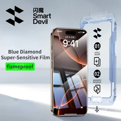 SmartDevil Dust - Free HD Tempered Glass Screen Protector, Full Cover Dustproof Film - 2 pieces (For iP 14 13 13Pro)