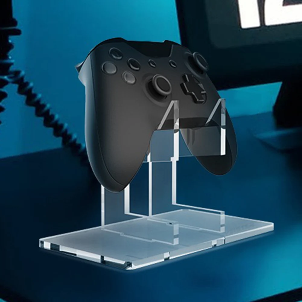 아크릴 게임 컨트롤러 거치대 공간 절약형 싱글 레이어 게임패드 헤드셋 스탠드, PS4, PS3, Xbox용 스토리지 랙 액세서리