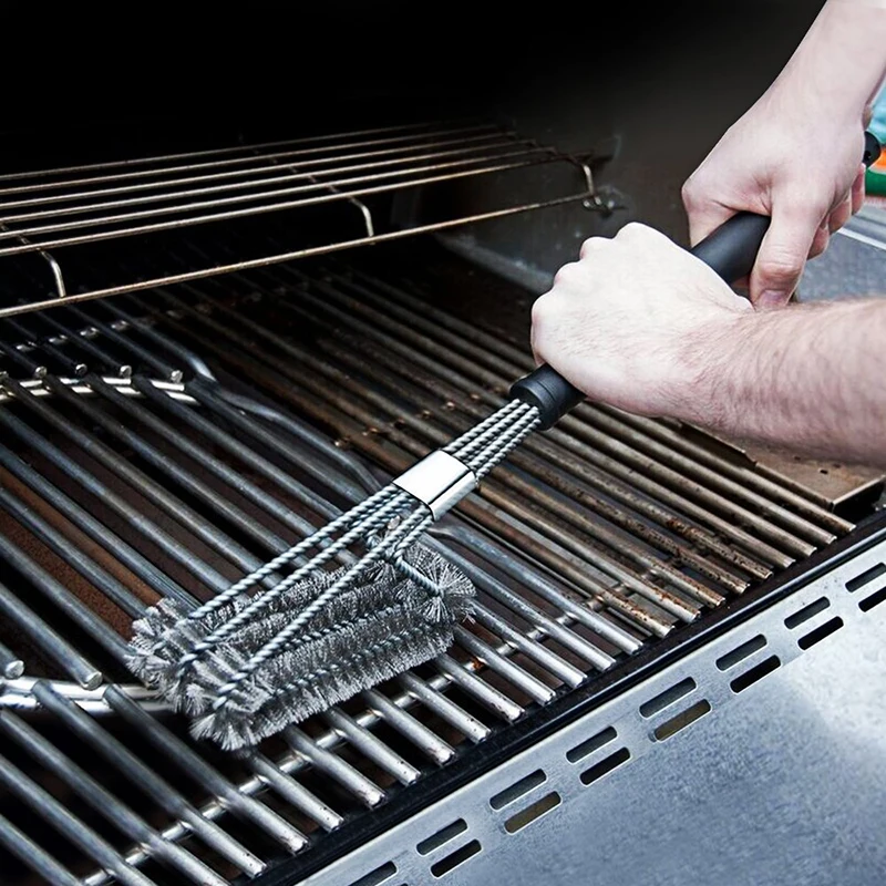 BBQ Brush Grill Cleaning Brush Stainless Steel Oven Grill Brushes Barbecue Kit Cleaning Kitchen Tools BBQ Accessories