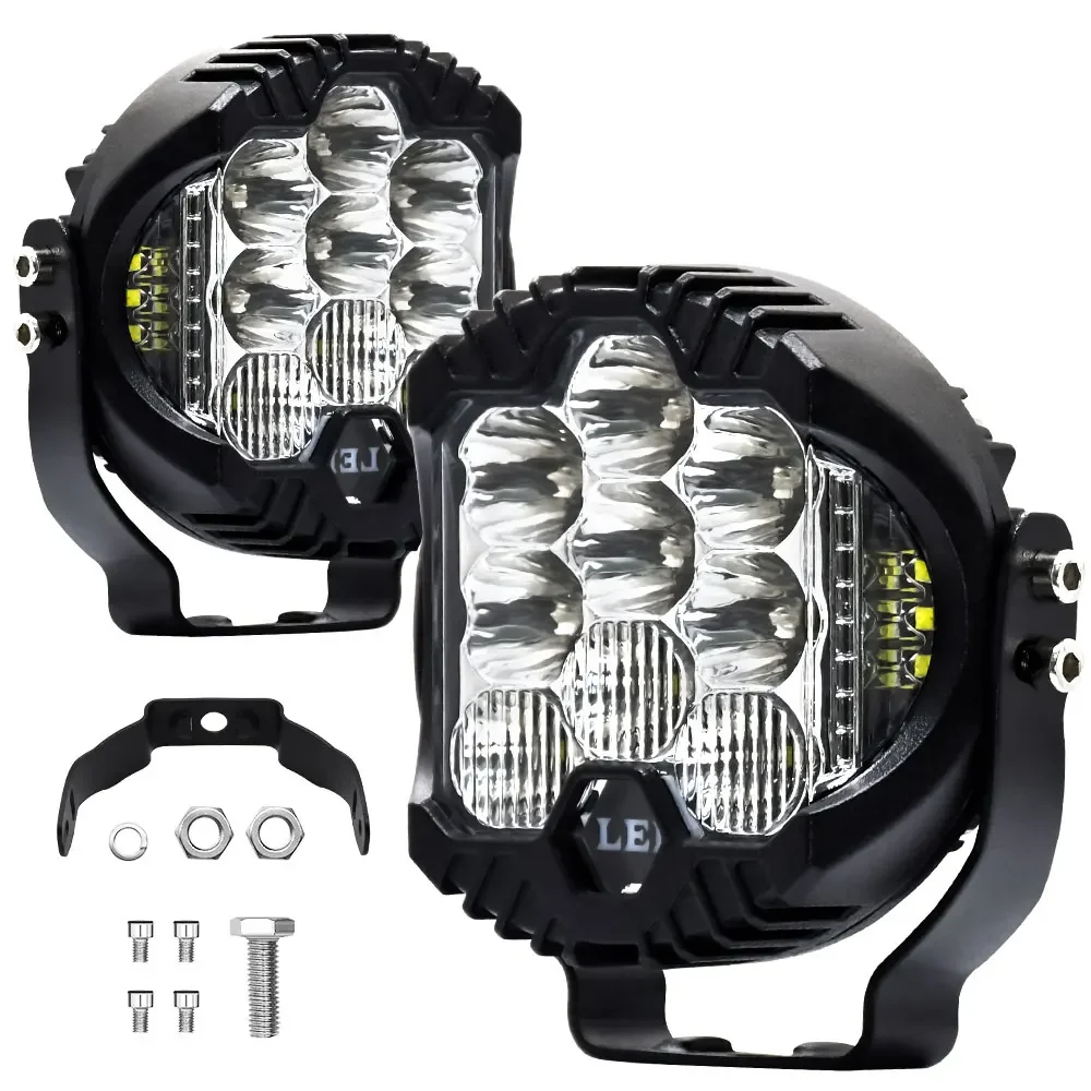 3inch Led Search Bar Wok Light High Beam Headlights 120W Miles Motorcycle Proj