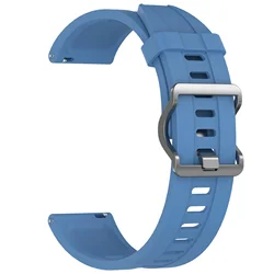 Versatile 22mm Silicone Sport Watch Band - Soft and Durable Wristband - Blackview W80 Pro (Blue)