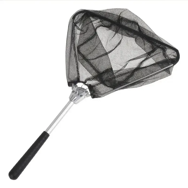 Filet de pêche pliant robuste avec perche télescopique 1,80m ou 2,40m pour kayak, truite, brochet, sandre et carpe