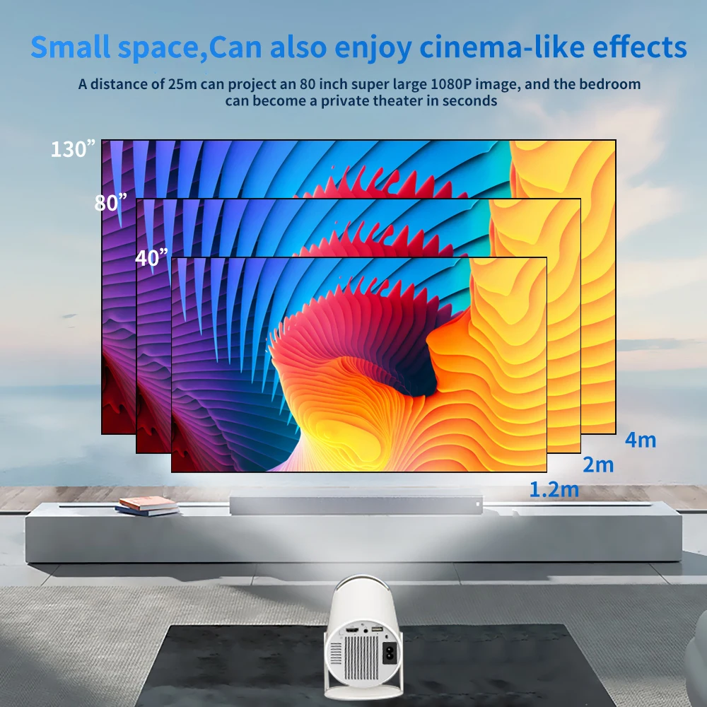 MP3 3D Game Projector 2 in 1 F300 Controller Gamepad Android 11 5G WIfi Playstore Home Cinema Outdoor 4k portable