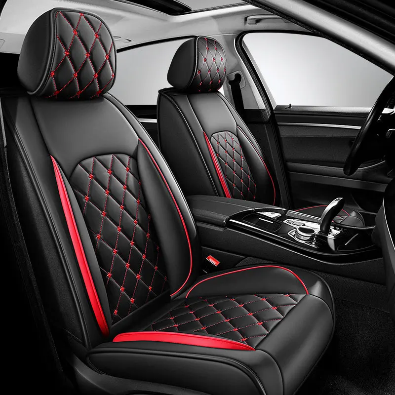 New Nappa Leather Car Seat Cover Universal Vehicle Seat Cushion Front